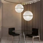 Moon Shaped Led White Pendant Light Li002036