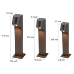 Aluminum LED Pathway Lights with Down-Head Design for Modern Outdoor Spaces