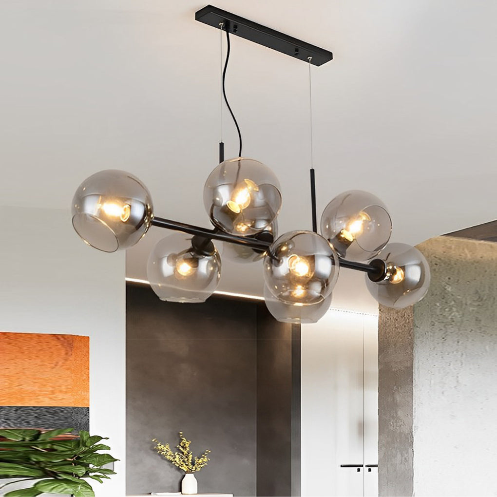 Glass Shade Led Postmodern Chandelier Ha089403