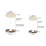 Modern C Shaped Pendant Light With Adjustable Height