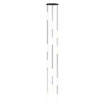 White Long Tube Multi Light Staircase Chandelier