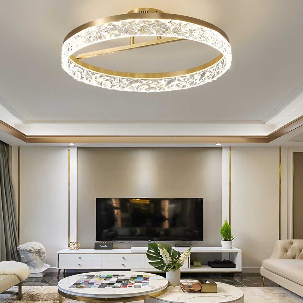Round Gold Modern Ceiling Lamp Li001958