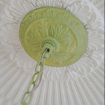 Modern Pastoral Green Flower Hanging Chandelier 3 6 8 Light
