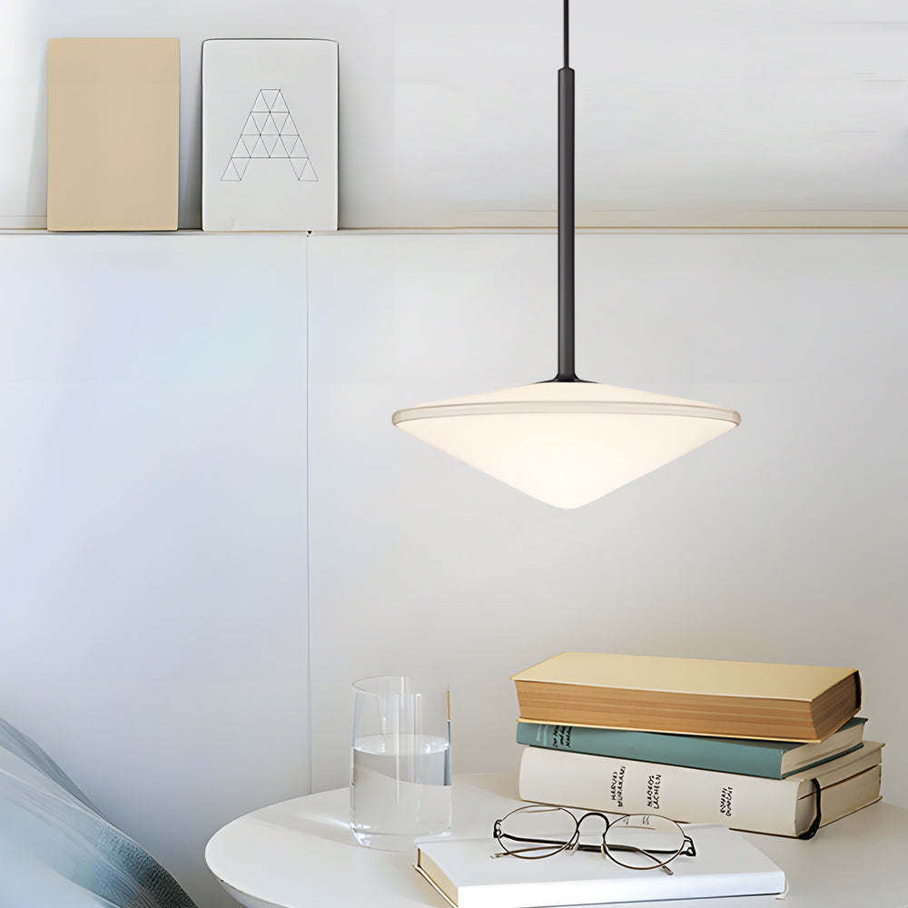 Simple Glass Iron Ufo Ball Led Decorative Postmodern Chandeliers Lamp
