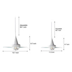 Round Transparent Glass Ufo 3 Step Dimming Modern Pendant Light Fixture
