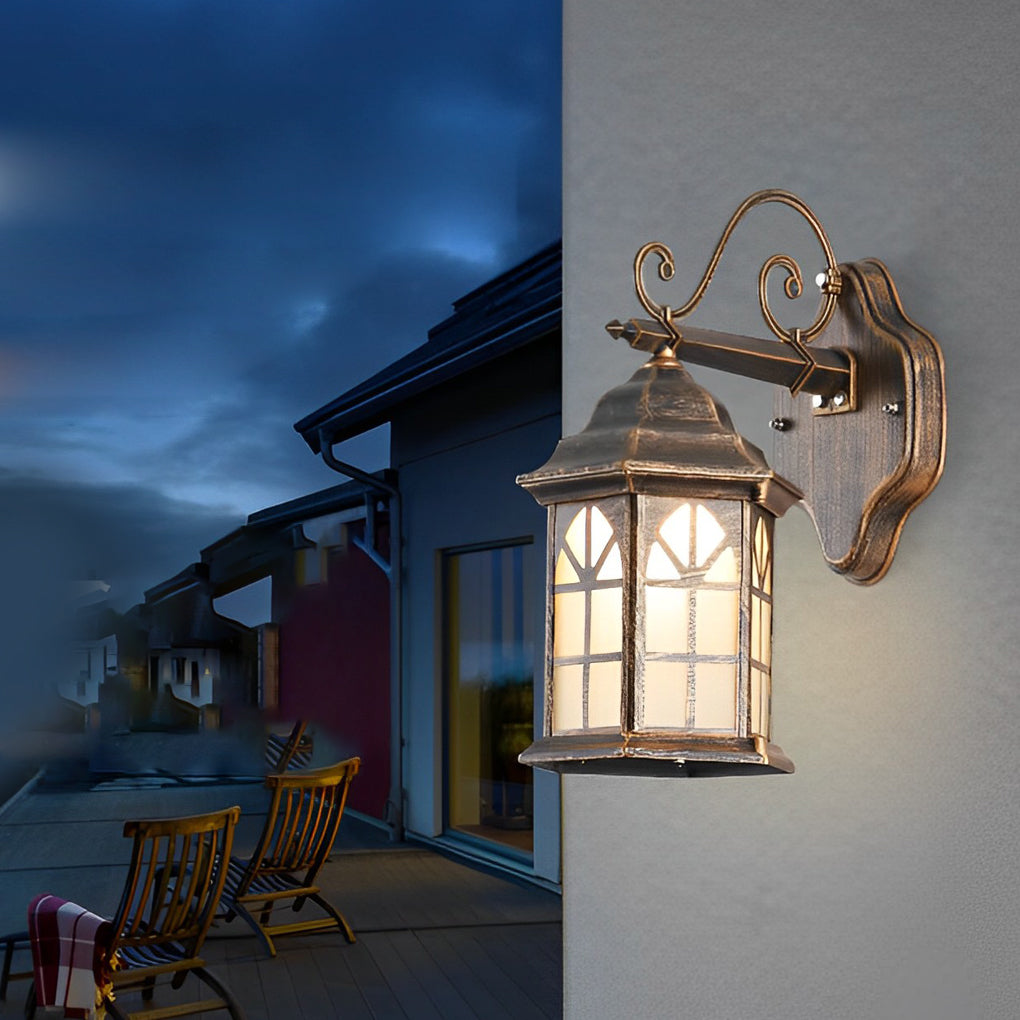 Retro Led Solar Wall Lamp Ha083674