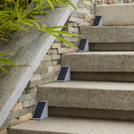 Triangle Automatic Charging Wire Free Waterproof Led Solar Modern Step Mounted Lights