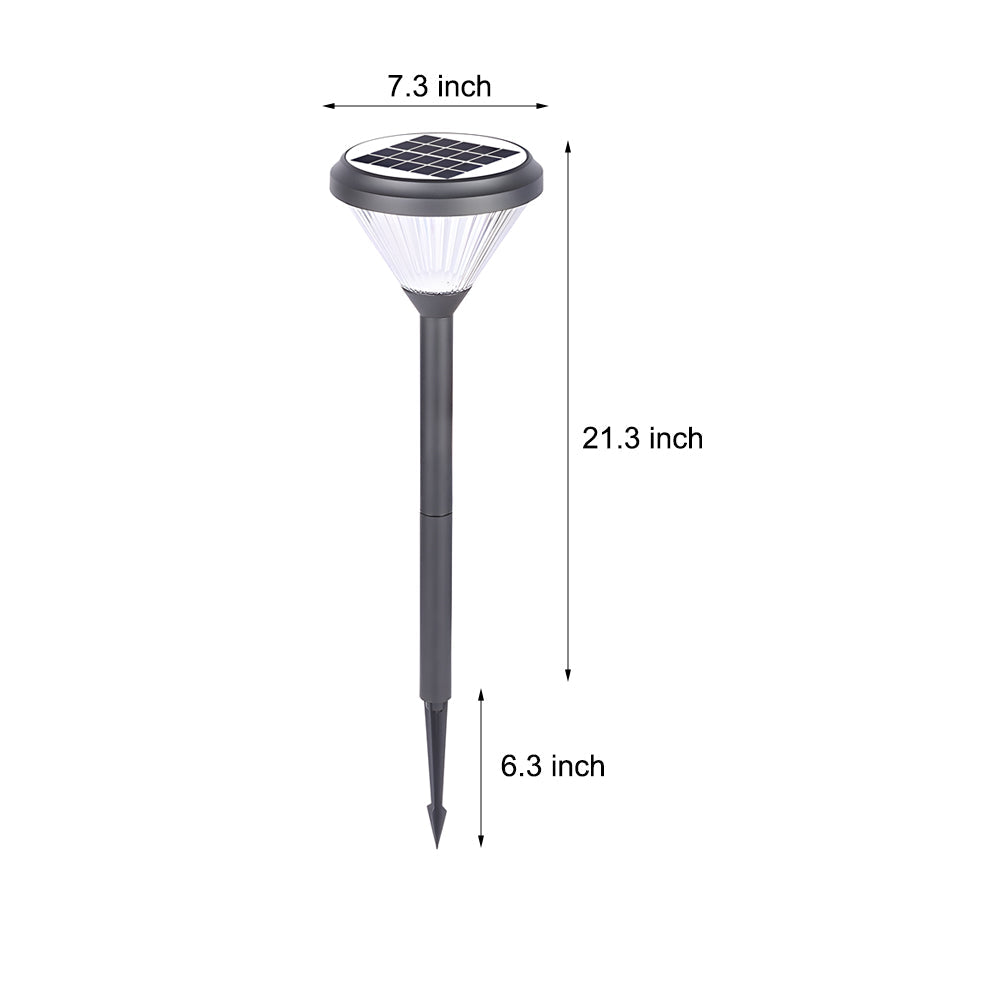 27 6 Inch H Black Garden Solar Pathway Lights