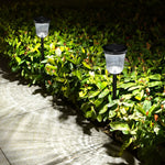 Solar-Powered Motion Sensor Lawn Lights, Set of Two – Modern Landscape Lighting