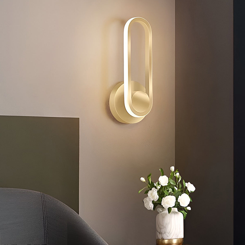 Rotatable Rounded Rectangular Led Nordic Wall Lamp