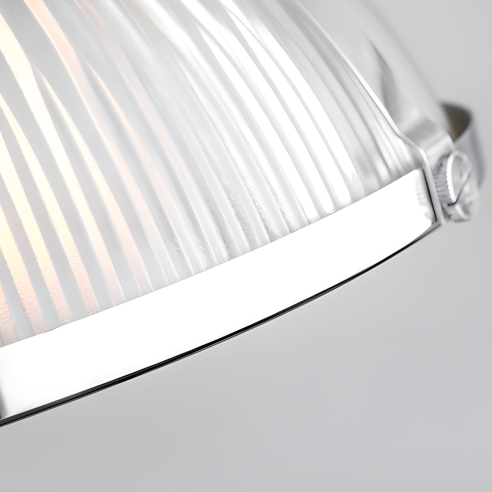 1 Light Striped Glass Shade Tungsten Wire 40W Pendant Lights