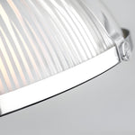 1 Light Striped Glass Shade Tungsten Wire 40W Pendant Lights