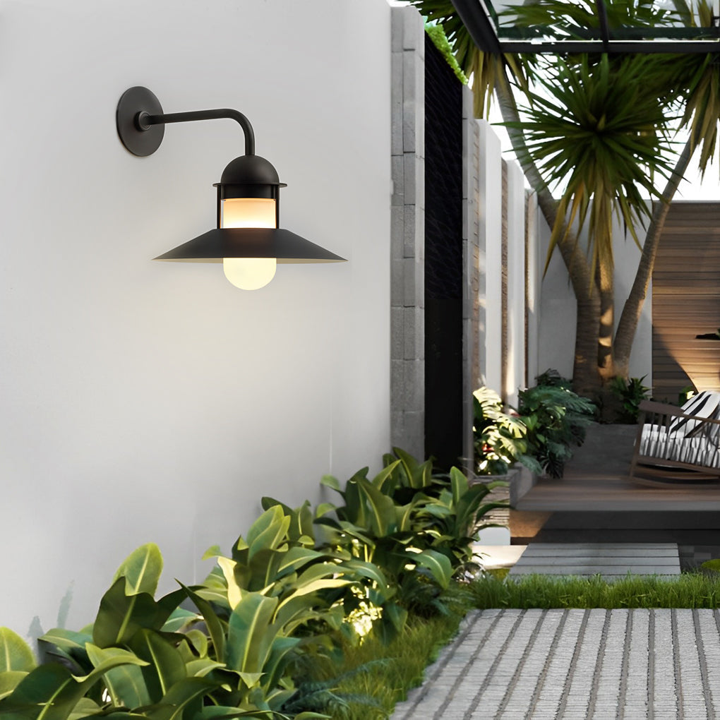 Antique Round Outdoor Wall Light Ha084645
