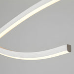 39 4 47 2 Wide Black White Wave Linear Led Pendant