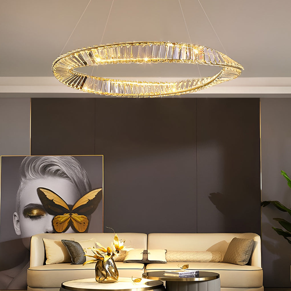 Creative Ring Modern Crystal Chandelier Li001965