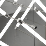 6 12 Light Acrylic Tube Geometric Long Designer Led Island Pendant Light
