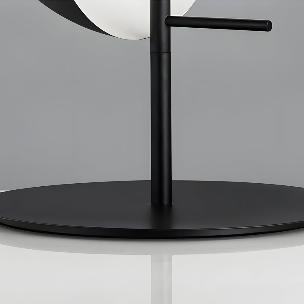 Novelty 2 Half Spheres Amber Glass Led Table Lamp