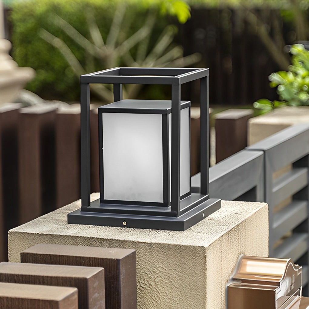 Outdoor Solar Fence Post Lights Ha077814