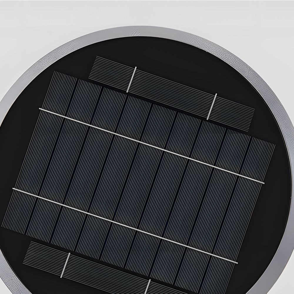 Modern Round Dual Motion Sensor Led Solar Garden Post Lights