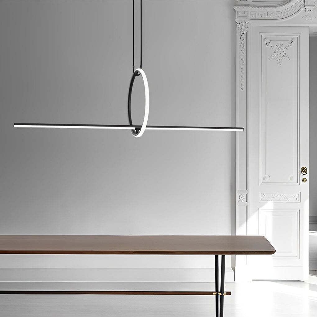 Long Strip Led Pendant Light Ha082334
