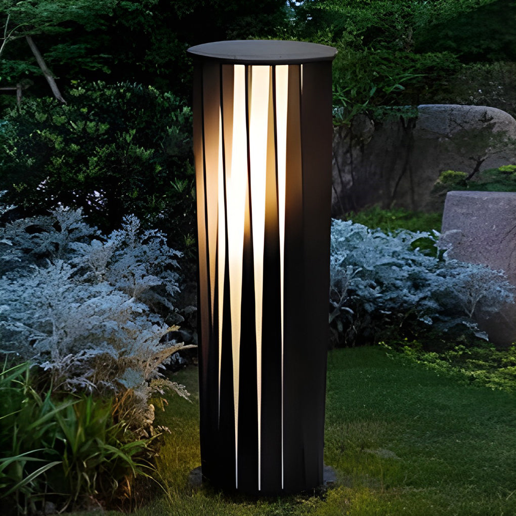 Cylindrical Led Waterproof Solar Pathway Lights