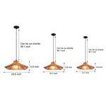 1 Light Double Layer Hemp Rope Weaving Umbrella Pendant Light Kitchen Pendant Ceiling Lighting