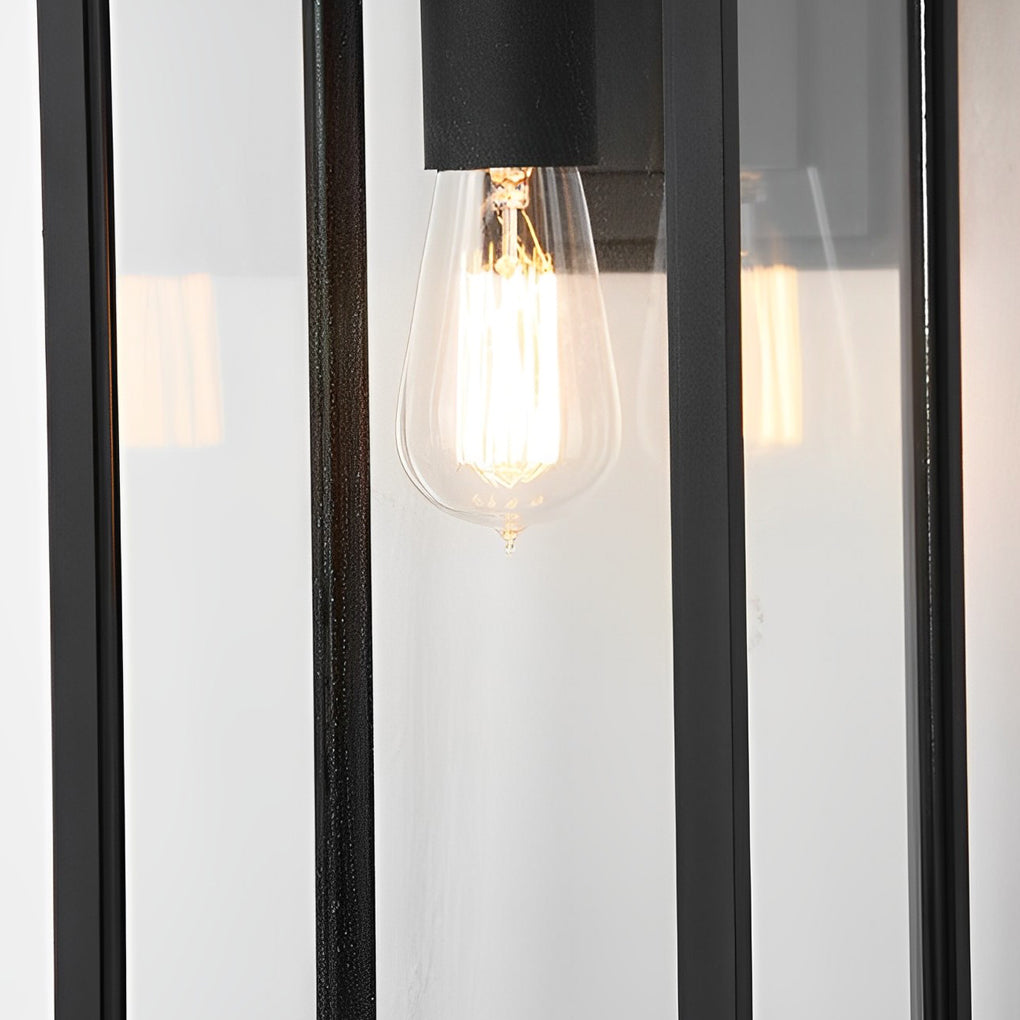 Rectangular Black Outdoor Wall Lamp Li002101