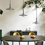 Glass Ufo Led Black Kitchen Pendant Light Li002218