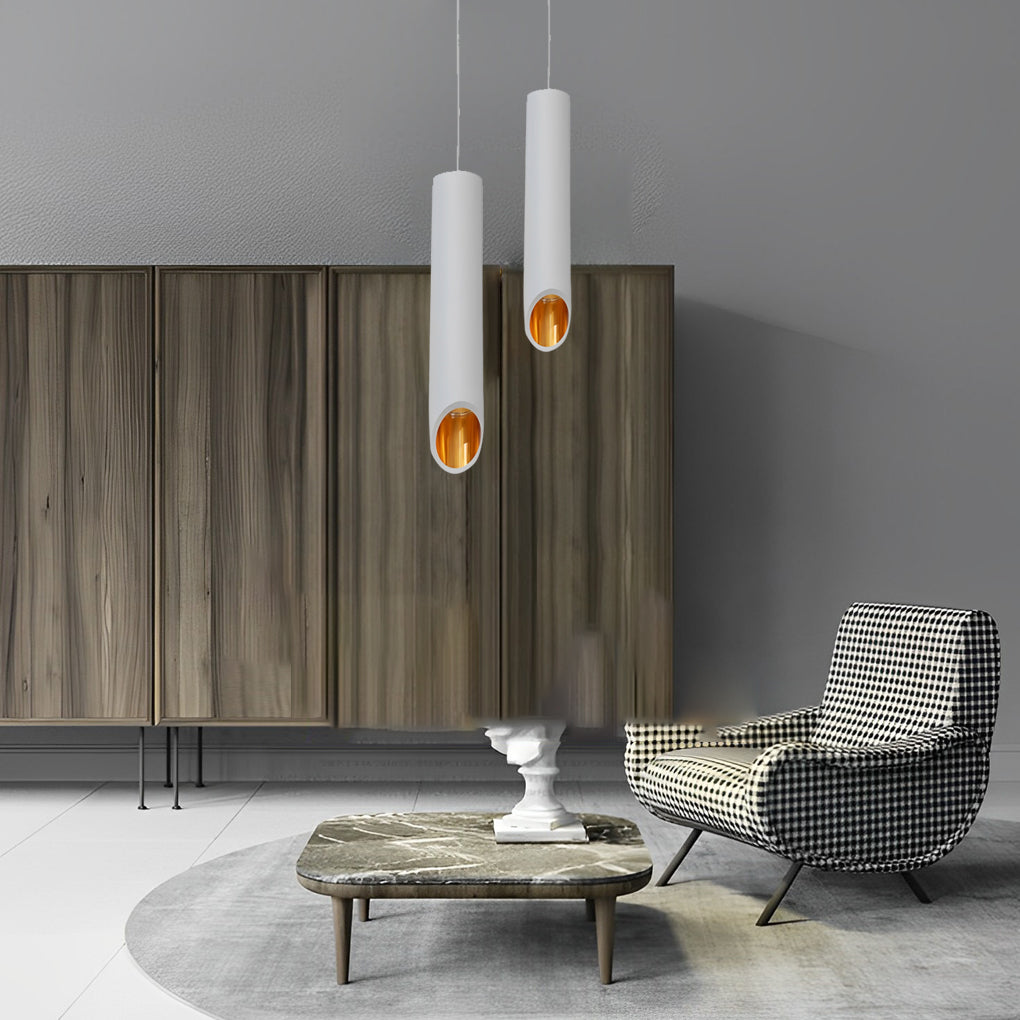 Long Cylindrical Pendant Lights Ha084262