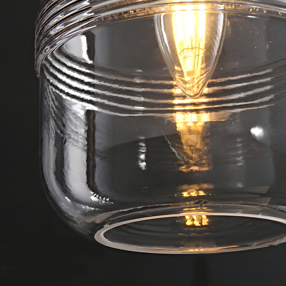 Semi Threaded Glass Modern Pendant Lights Li002703