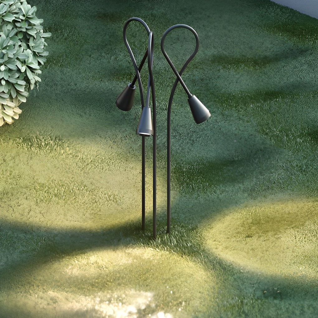 Arched Gooseneck Pathway Lights – Waterproof LED COB Outdoor Landscape Lighting