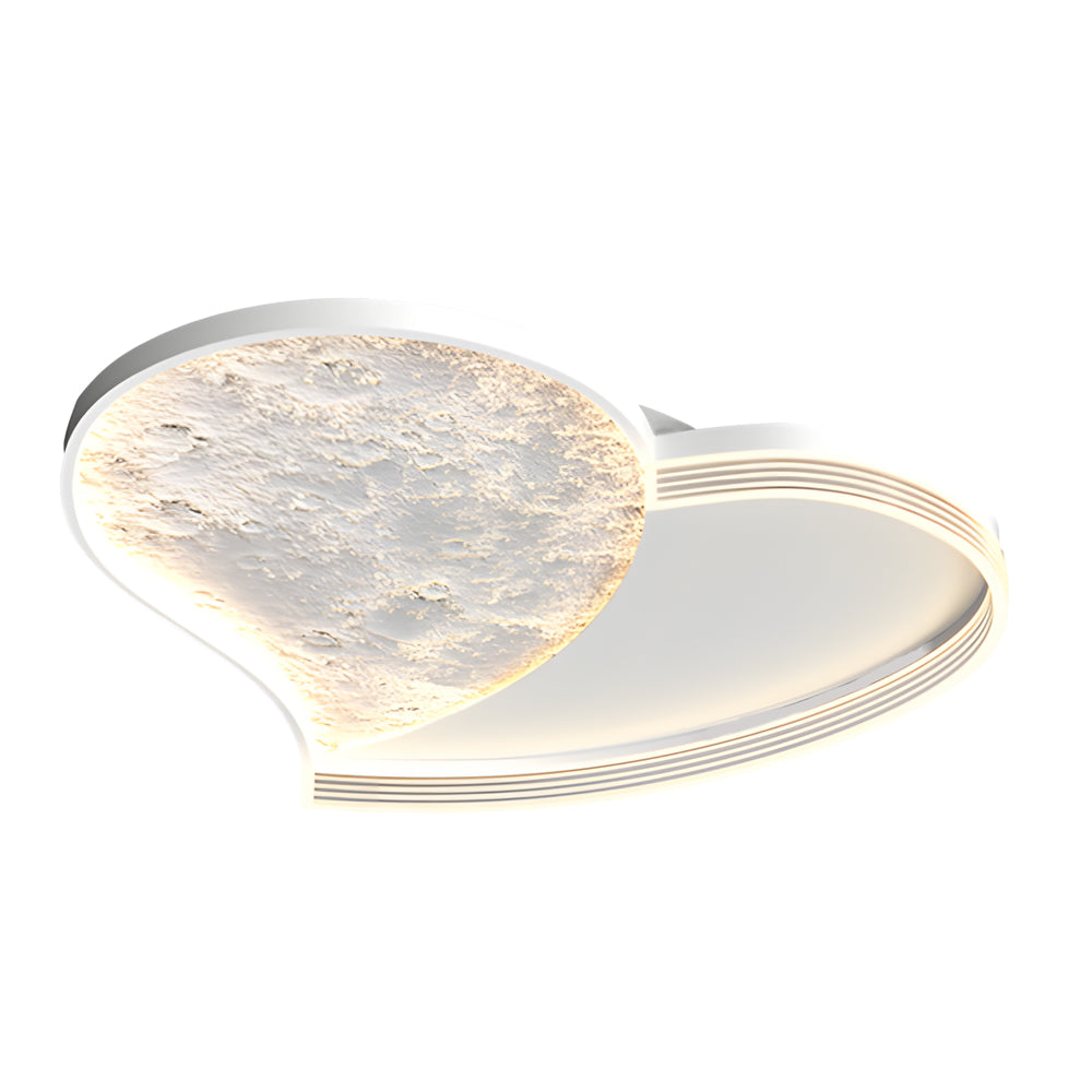 Geometric Simple Lunar Texture 3 Step Dimming Led Modern Ceiling Lamp