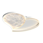 Geometric Simple Lunar Texture 3 Step Dimming Led Modern Ceiling Lamp