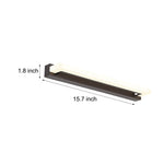 Linear Led Black Bathroom Fixture Light Filter