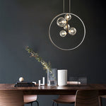 Bubi Black Pendant Light Glass Bubbles Led For Dining Room