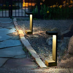 Modern Rectangular LED Pathway Lights for Garden Walkways – 10W, IP65 Waterproof, Black Aluminum