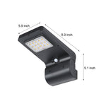 Outdoor Black Led Solar Wall Lights