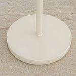 White Task Chrome Arc Floor Lamp With Dome Shade