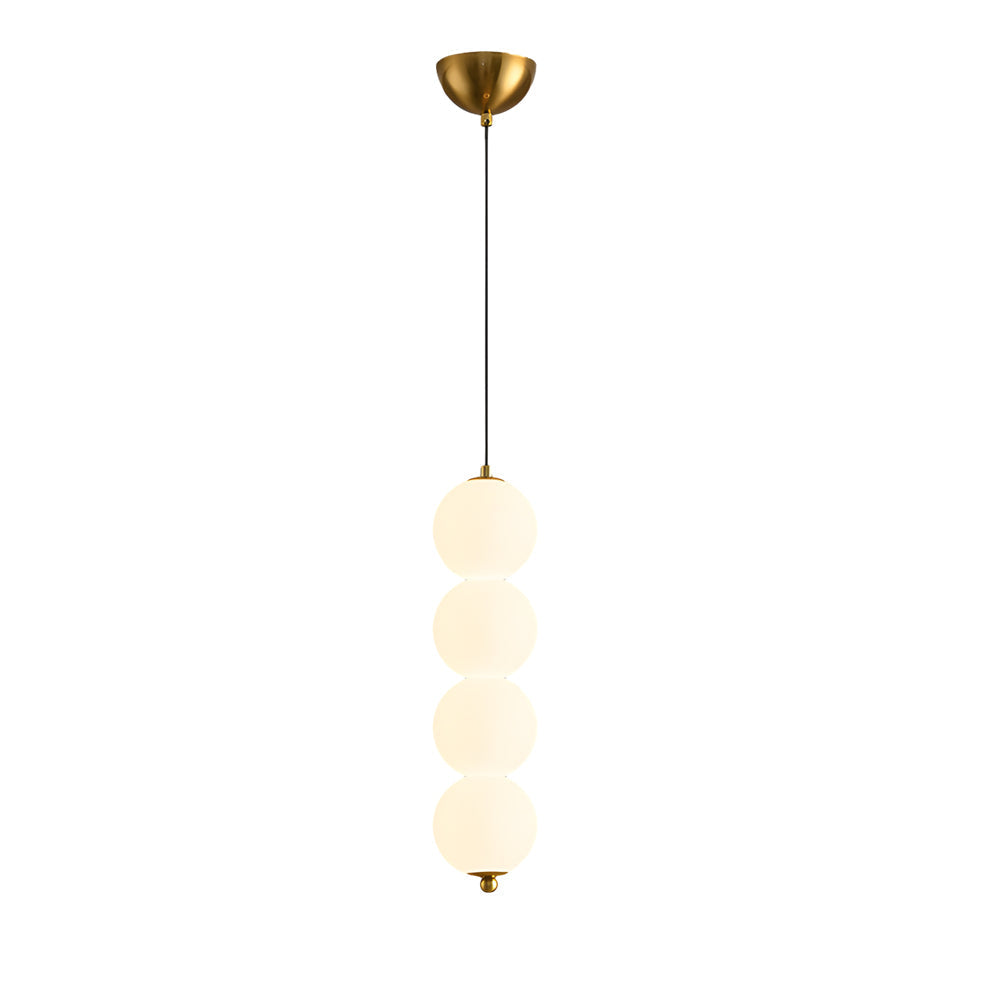 Modern Round String Vertical Balls Pendant Lamp Dimmable Led Chandelier