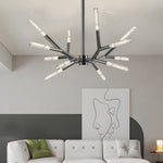 Unique Acrylic Branches Led Minimalist Lines Postmodern Chandelier Lamp