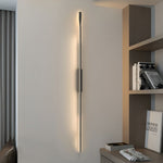 Linear LED Wall Sconce in Matte Black for Modern Interiors