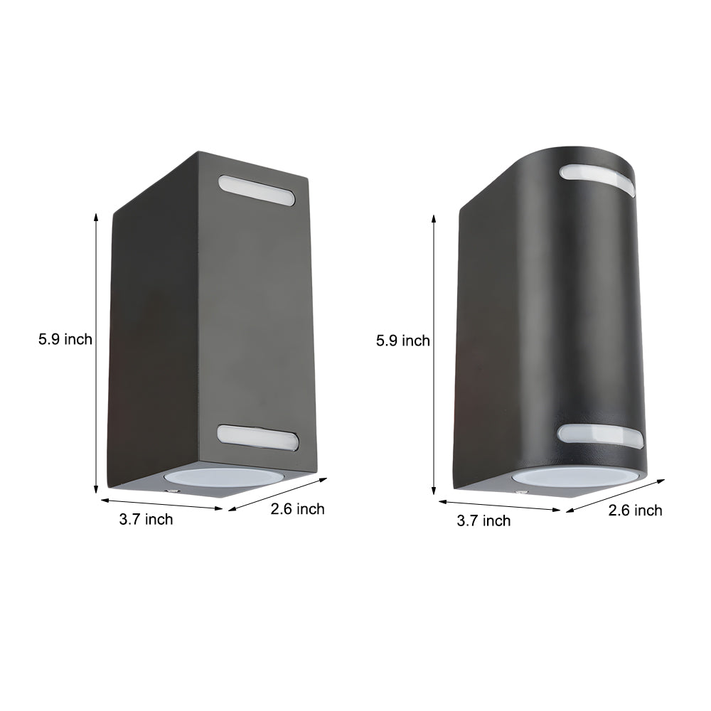 Simple Square Waterproof Up And Down Lighting Led Outdoor Wall Lights