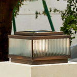Square Modern Solar Fence Post Light Ha091706