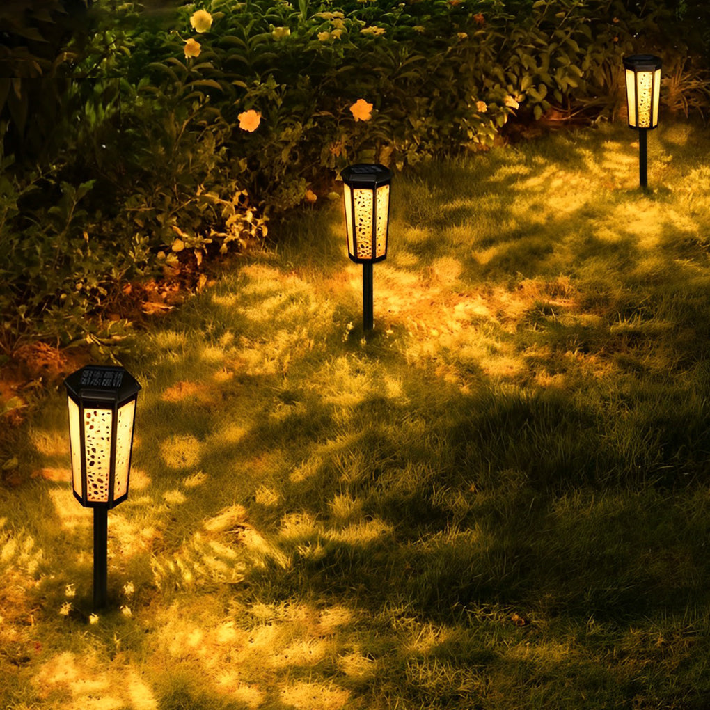 Hexagon Hollow Outdoor Lawn Lamp Ha084099
