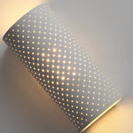 Cylindrical Gypsum Wall Lamp Li002440