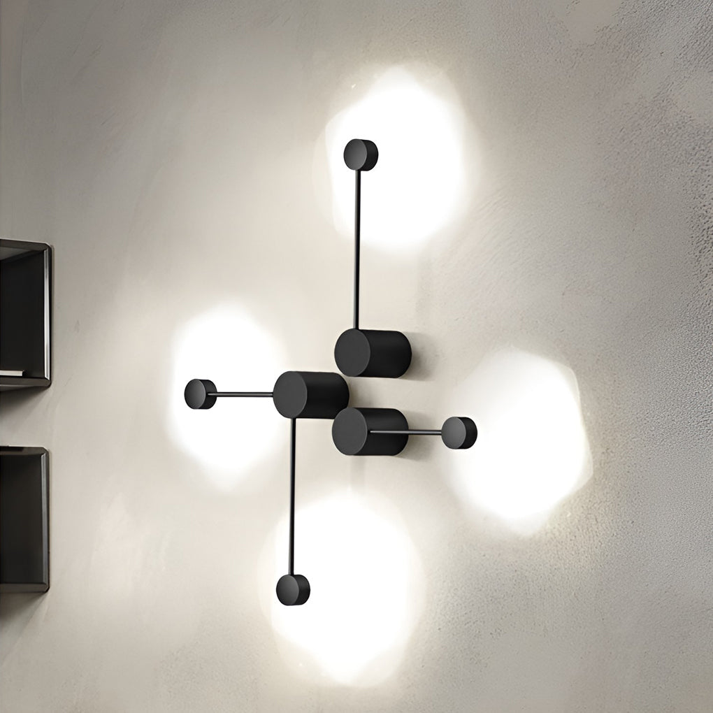 Line Led Black Nordic Wall Art Light