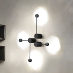 Line Led Black Nordic Wall Art Light