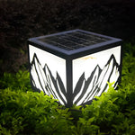 Mountain Scenery Solar Fence Post Lights Ha080149