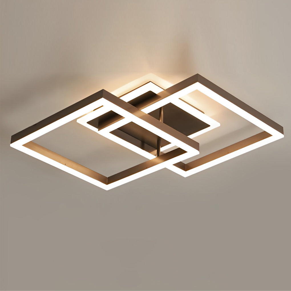 Square Overlapping Ceiling Light Fixture Ha077621