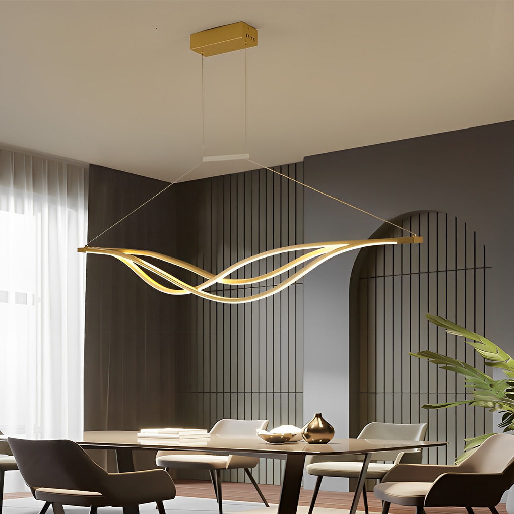 Long Waves Lines Nordic Pendant Light Ha084209